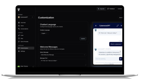 CyberBots - Déployer des chatbots IA en 3 clics